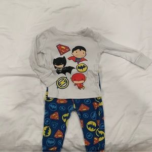 Justice League America Baby Boy Superhero Pajama - 18-24 Months